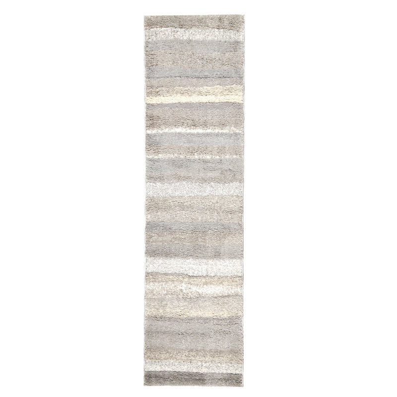 Stripe Power Loomed Indoor Rug, Runner 2' x 7'3"