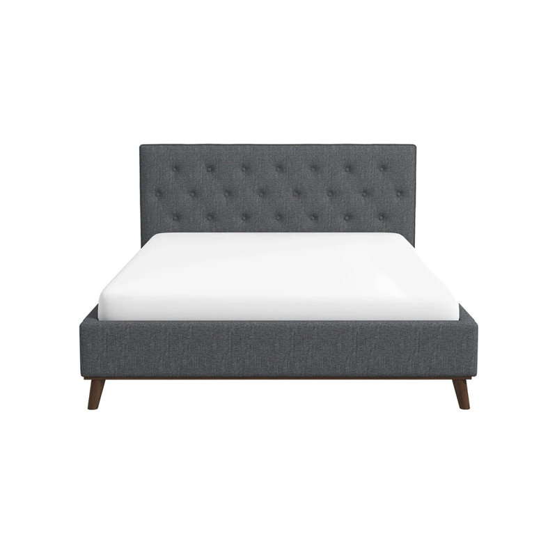 Lit plateforme très grand Graceville, gris, Grand