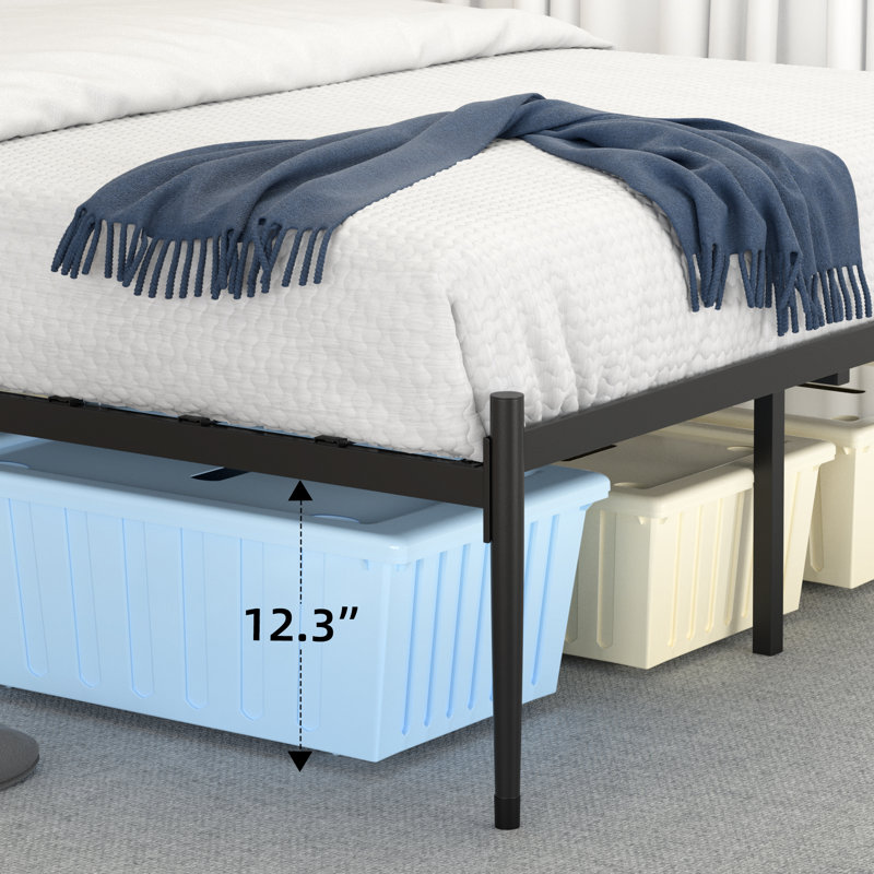 Upholstered Linen Blend Bed, Full
