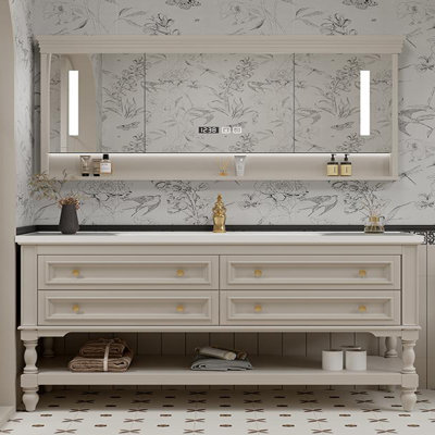 Armoire de salle de bain américaine rétro