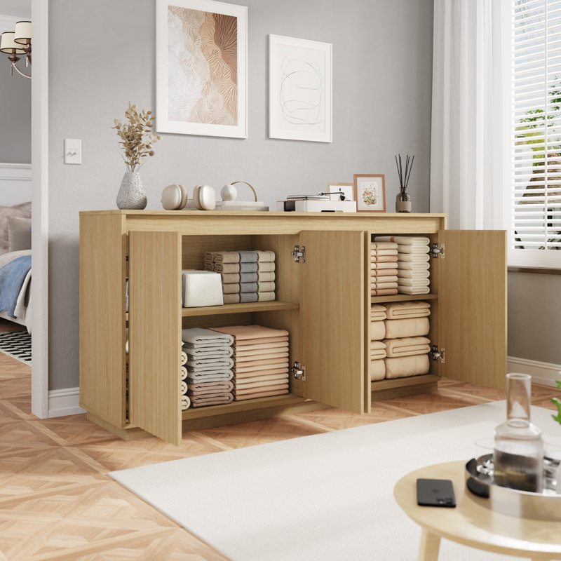 Buffet 4 portes Natural, Naturel