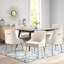 Chaise d'appoint rembourrée en velours avec pieds dorés -880248097