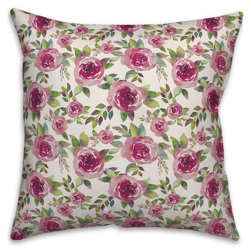  Housse de coussin Watercolor, 18 po x 18 po, Housse de coussin seulement - sans coussin