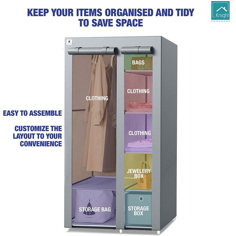 110cm Closet System, Grey
