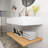 36" Wall-Mounted Floating Bathroom Vanity With Rectangular Integrated Basin