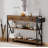 47" Modern Console Table with MDF Board, Metal Legs, 3 Drawers & 3-Tier Storage Shelves-1039505601