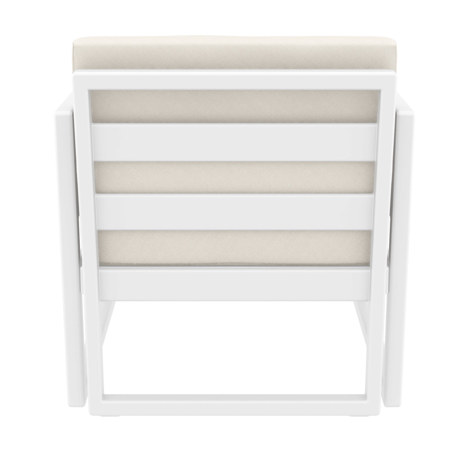 Lane Outdoor Lounge Chair, White, Natural