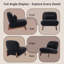 Cloud Plush Ergonomic Sherpa Accent Chair with Lumbar Support Pillow-1100842089