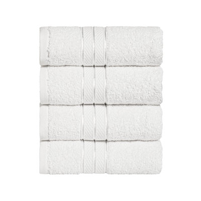 Elegant Comfort 100% Turkish Cotton 4-Piece Towel Set – Ultra Soft, Highly Absorbent, Quick Dry Bathroom Towels