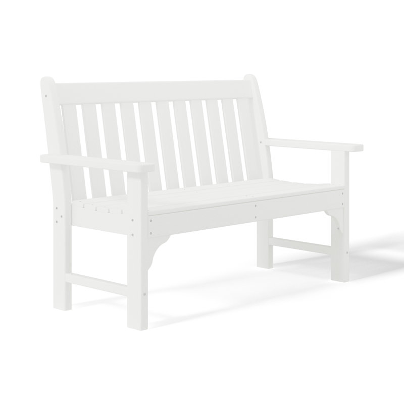 Banc de jardin en PEHD Laguna, Blanc