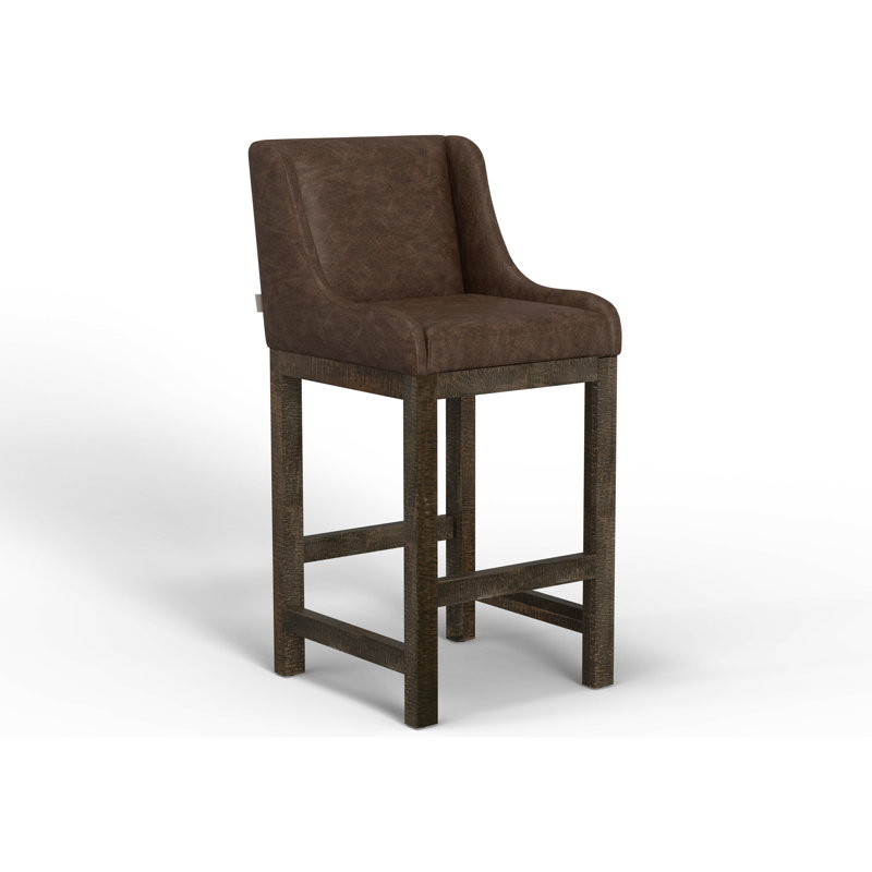 Upholstered Counter Stool, Bar Stool (30" Seat Height), Hickory