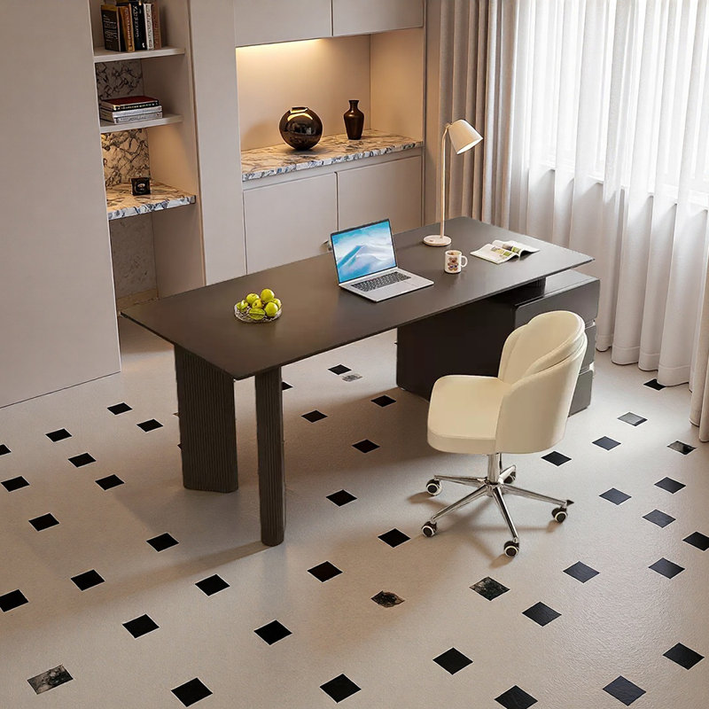 Refined Rounded Craftsmanship Desk, Black