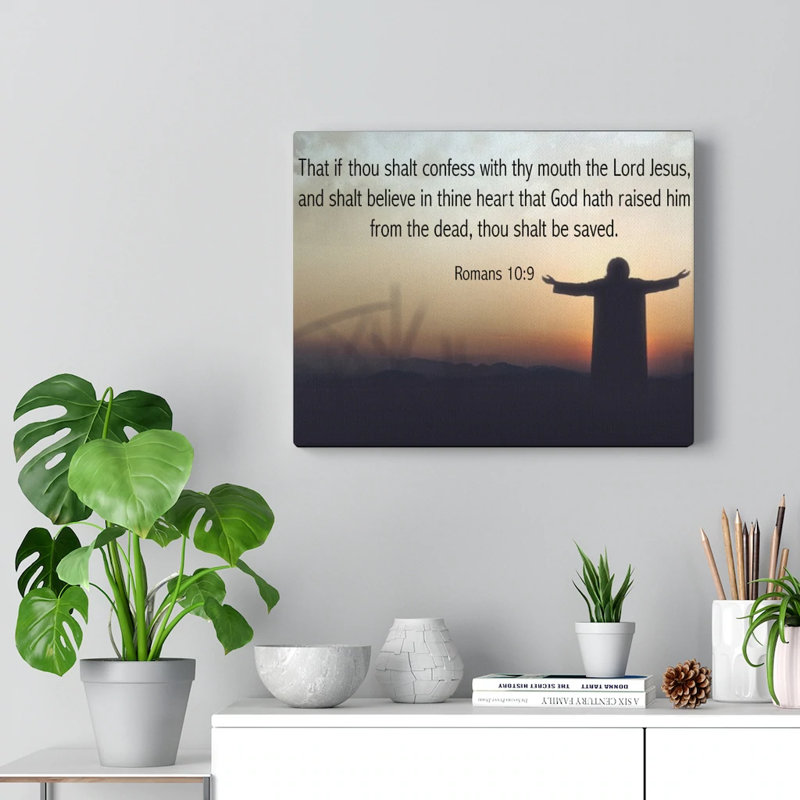 Thou Shalt Be Saved - Wrapped Canvas Print, 46cm H x 61cm W