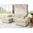Large Arms Cordory Upholstered Modular Sectional With 2 Ottomans-740156503