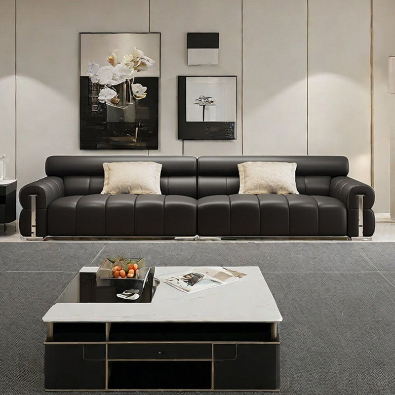 Canapé moderne avec touches pour piano, H 32,67 po x l 141 po x P 39,37 po