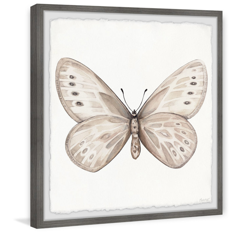 White Streaks - Single Picture Frame Painting, 30cm H x 30cm W x 3.81cm D