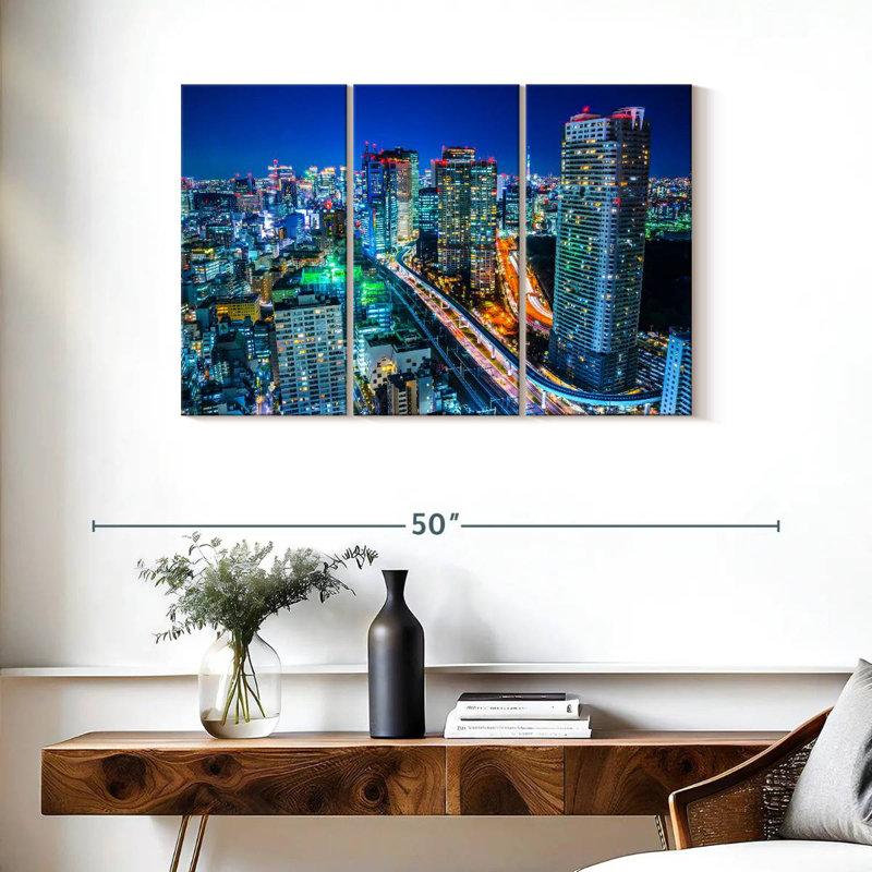 Sireci Bustling Tokyo, 24" H x 38" W