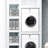 4-Pack Gray Linen-Like Storage Box