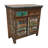 Reclaimed Wood Buffet Cabinet With Louvre Doors And Two Drawers 