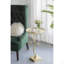 Table contemporaine en or brillant