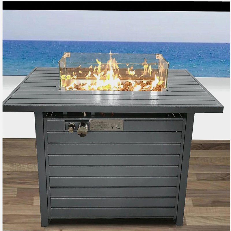 Covered Propane Outdoor Fire Pit Table