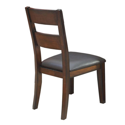 Ensemble de 2 chaises d'appoint rembourrées en similicuir