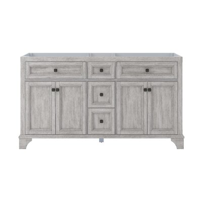 60"" Double Bathroom Vanity Base Only in Gray -  Craft + Main, EBGV6022D