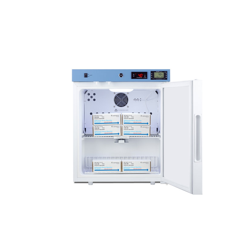 EQtemp 19" Wide Compact Healthcare refrigerator, Right Hand Swing