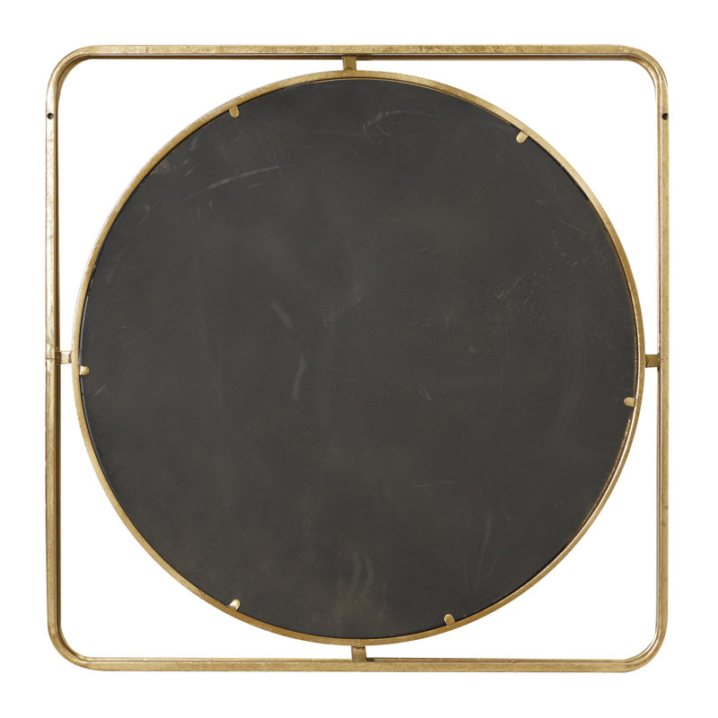 Metal Room Wall Mirror, 34" H x 34" W