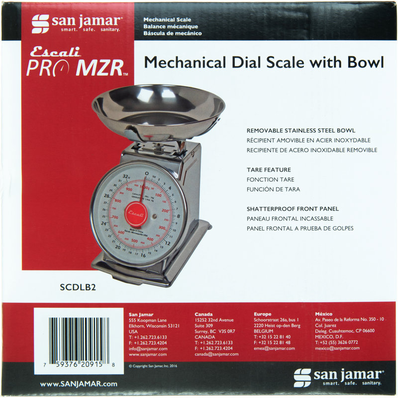 San Jamar Black Food Scale