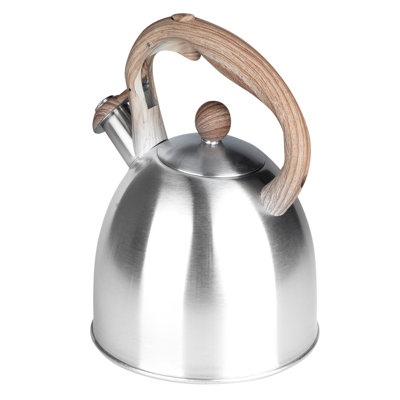 Symple Stuff Martines 2.3 L Stainless Steel Whistling Stovetop Tea Kettle