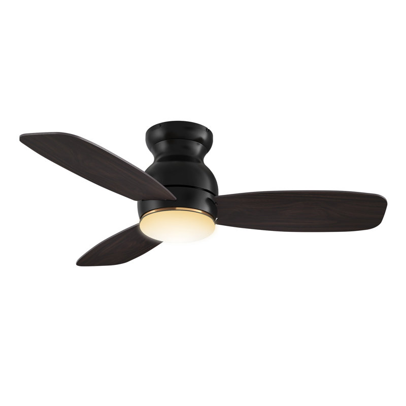 Ventilateur de plafond Honiton avec télécommande, ensemble d'éclairage inclus., 155 tr / min, Blanc, 60 po de largeur