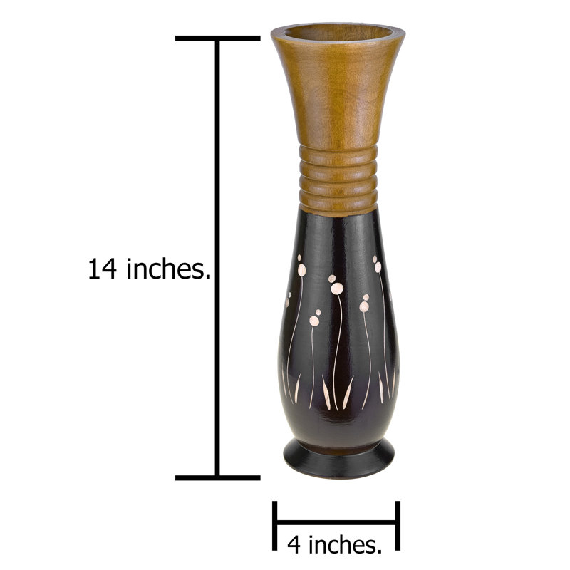 Vase en bois Graceful Dandelion