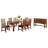 Mendell Extendable Four Leg Dining Set