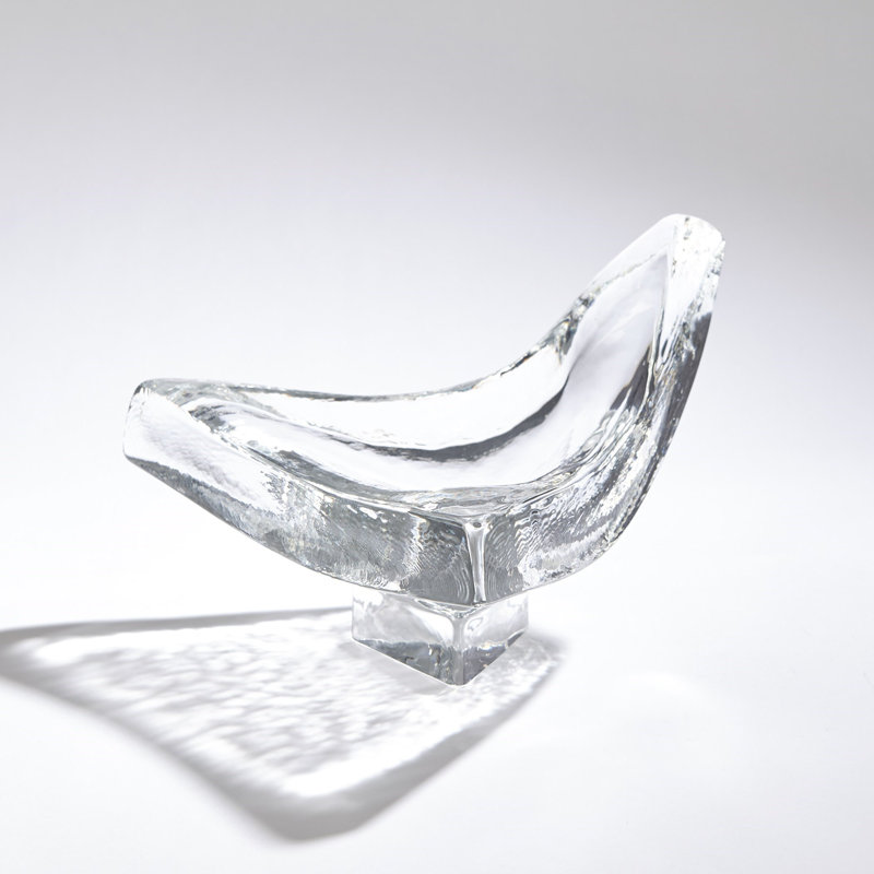 Triangle Slab Bowl, 7.5" H x 12" W x 11" D