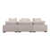 Saegan 130.5" Wide Right Hand Facing Modular Corner Sectional with Ottoman
