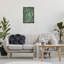  Fleurs sauvages sur toile verte rustique par Lydia Orange-1764455434-1764455428