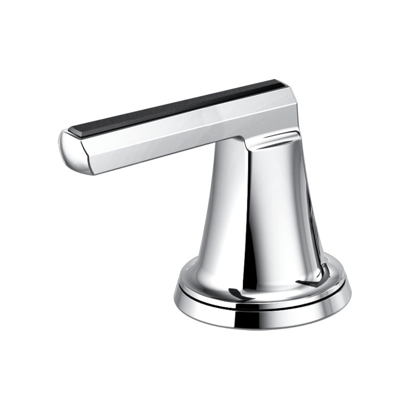 Levoir® Two-Handle Wall Mount Lavatory Faucet - Less Handles, Lever, Luxe Nickel