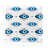 Eyes Cotton Sateen Cocktail Napkins