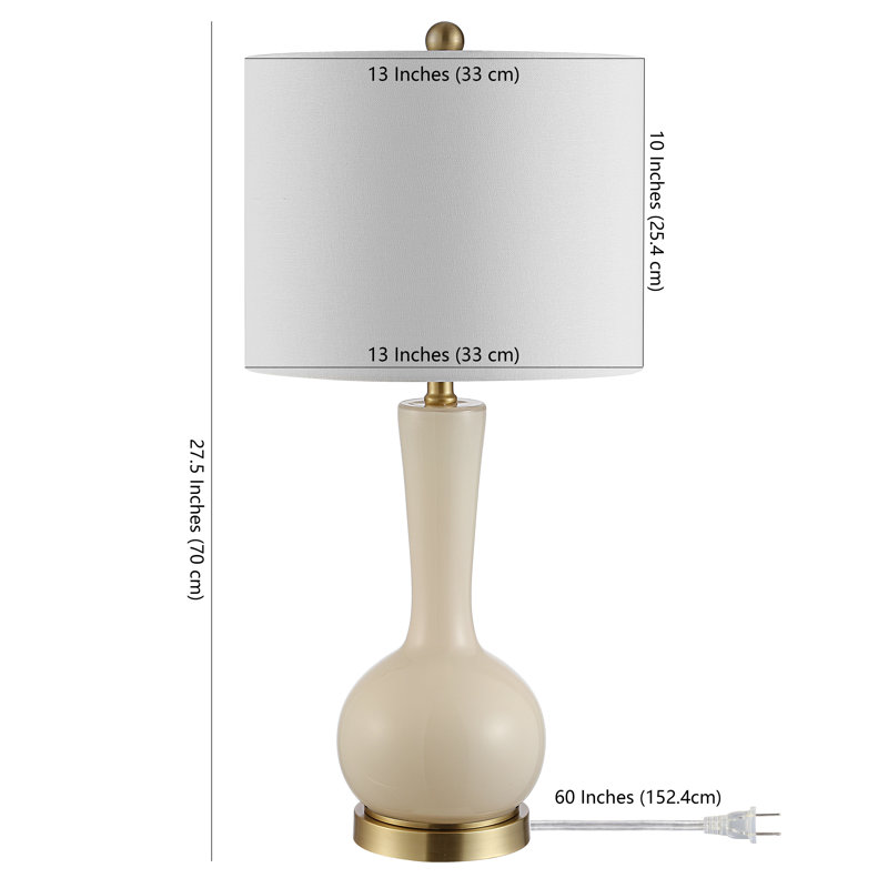 Lampe de table 27 po Navilas, Ivoire ivoire