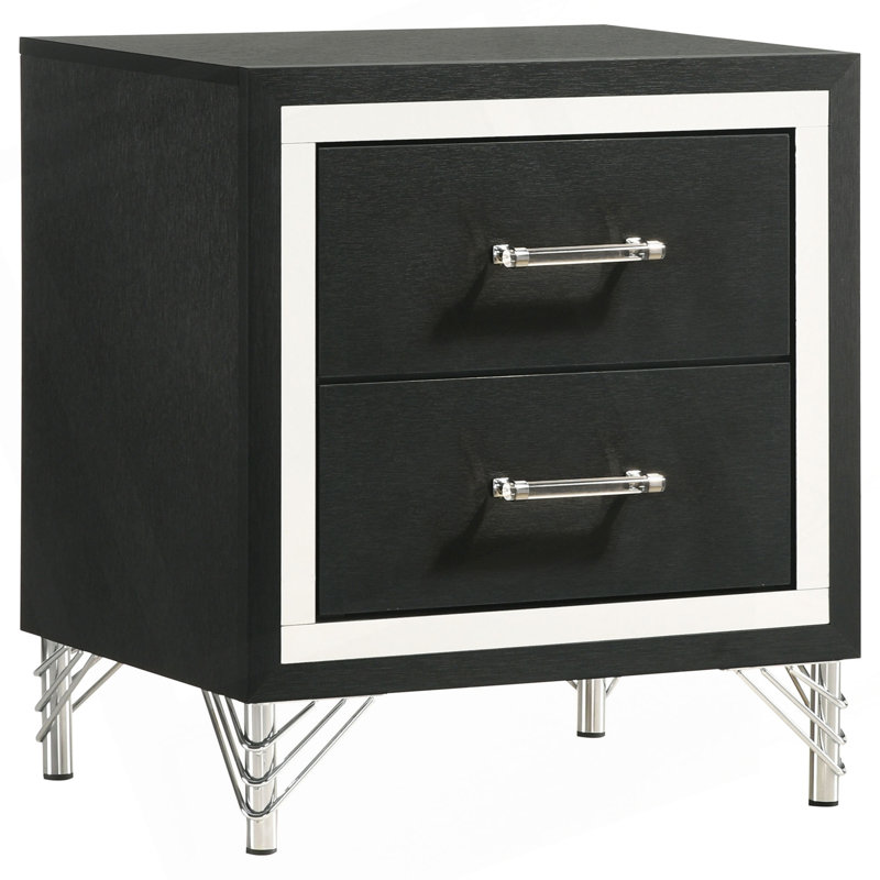 Malcolm 2-Drawer Nightstand Bedside Table