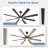 72 inch 8-Blade Ceiling Fan with LED Light Remote App Control Reversible Two-tone Fan Blades Black & Light Wood Grain-349259512-349259518