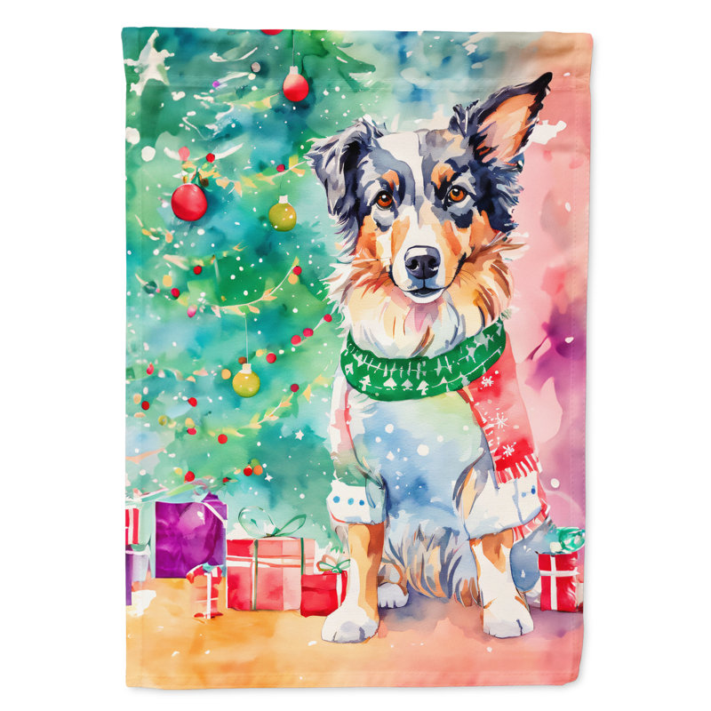 Double Sided Polyester Christmas, 40'' H x 28'' W