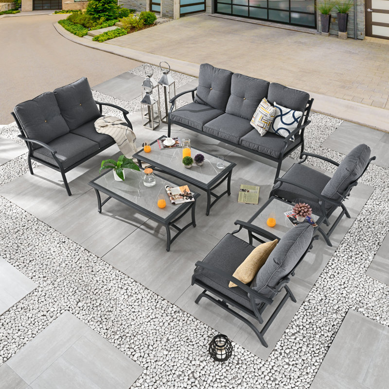 7-Piece conversation set, Dark Gray