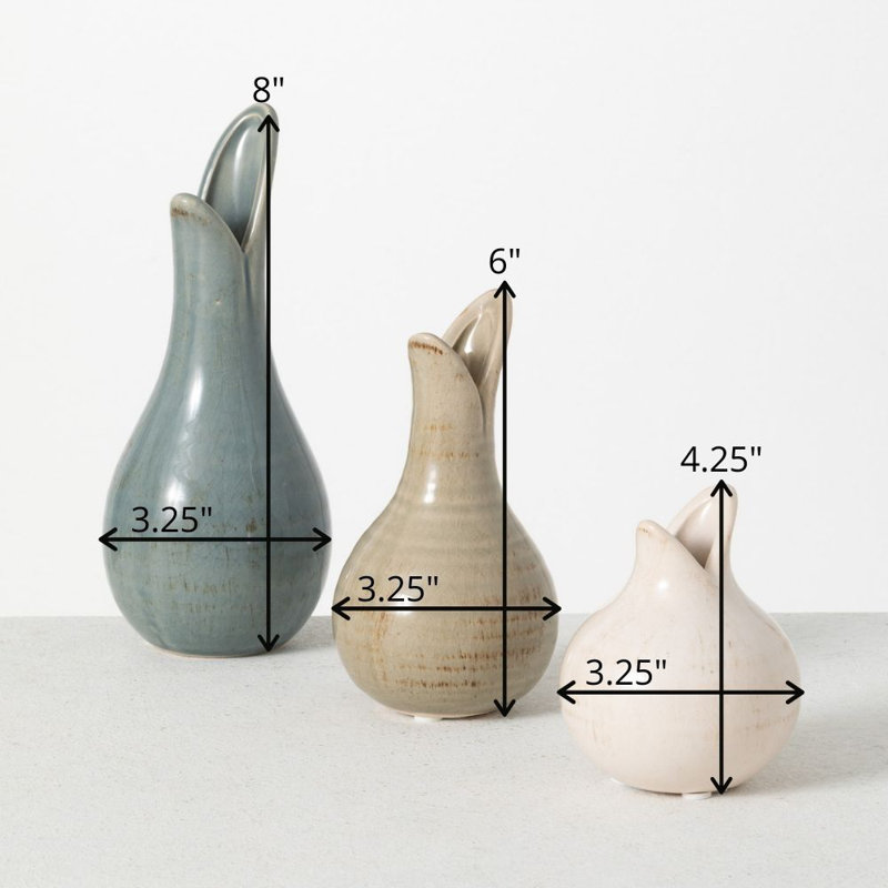 Kreger 8'' Ceramic / Porcelain Table Vase