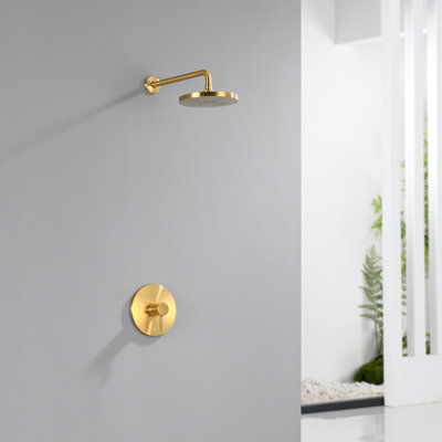 Single Handle 1-Spray Shower Faucet with Valve