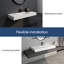 47" Wall Mounted Solid Surface Bathroom Sink-108486638