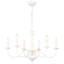 Lustre classique à 6 lumières de style bougie Tinoco-89131491