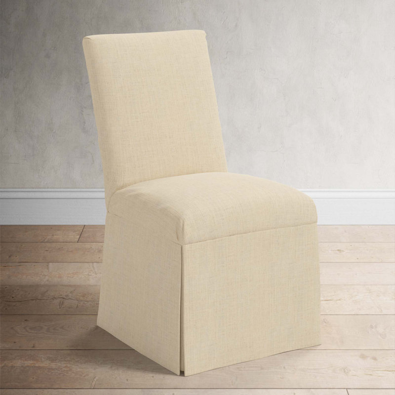 Ivanka 20'' H Upholstered Parsons Chair, Classic Linen Linen