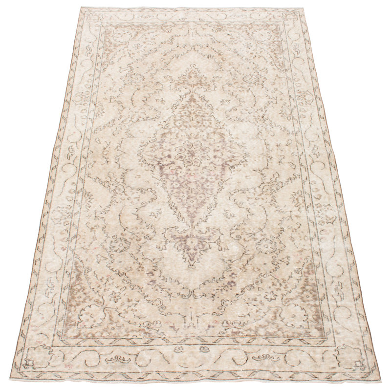 Tapis crème Danuel rétro 5 pi 7 po x 9 pi 0 po